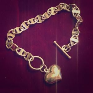 “HEART BRACELET”- 925 STERLING SILVER